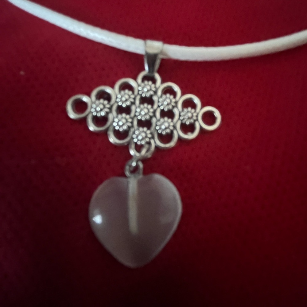 Hand Crafted Quartz Charm Necklace Handmade Artisan Hand Made